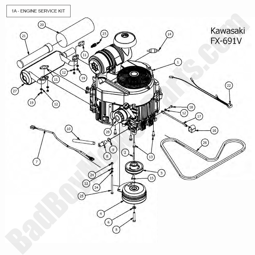 2017 Compact Outlaw Engine - Kawasaki FX-691V